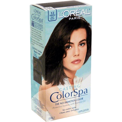 Loreal ColorSpa Casting Hair Color, Level 2, Dark Brown 12 | Health &  Personal Care | Pruett's Food