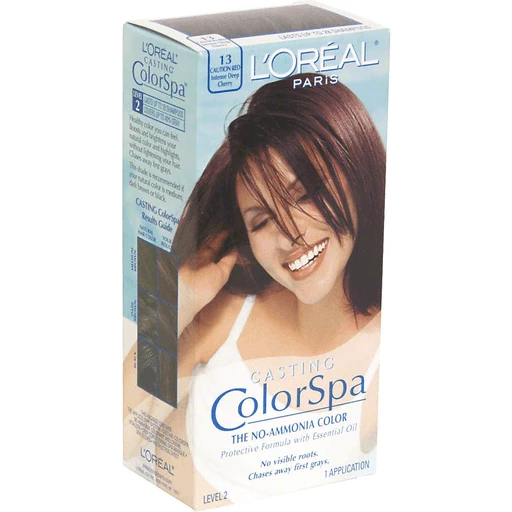 Loreal ColorSpa Casting No-Ammonia Hair Color, Level 2, Intense Deep Cherry  13 | Health & Personal Care | Pruett's Food