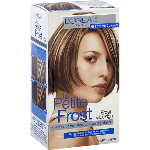 L'Oreal Paris Le Petite Frost Cap Hair Highlights For Shorter Hair, H55  Creme Caramel, 1 kit | Hair & Body Care | Superlo Foods
