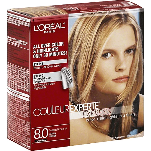 L'Oreal Paris Couleur Experte Hair Color + Hair Highlights, Medium Blonde -  Toasted Coconut, 1 kit | Health & Personal Care | Price Cutter