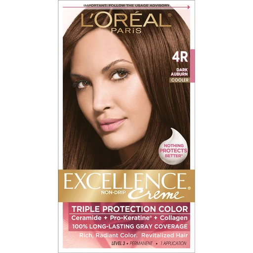 L'Oreal® Paris Excellence® Creme 4R Dark Auburn Cooler Hair Color Kit | Hair  & Body Care | Real Value IGA