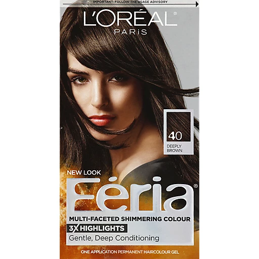 L'Oreal Paris Feria Multi-Faceted Shimmering Permanent Hair Color, 40  Espresso (Deeply Brown), 1 kit | Hair Coloring | Walt's Food Centers