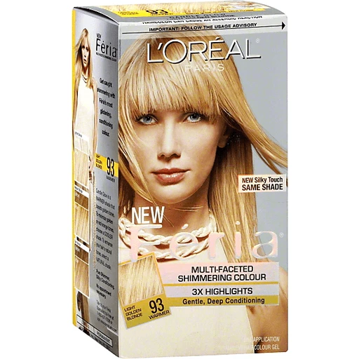 L'Oreal® Paris Feria® Multi-Faceted Shimmering Colour 93 Light Golden  Blonde Hair Color 1 kt Box | Hair & Body Care | Price Cutter