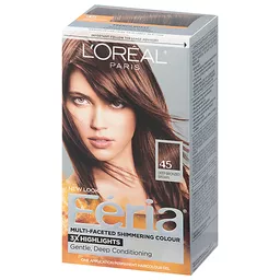 L'Oreal Feria Deep Bronzed Brown 45 French Roast Hair Color 1 oz | Hair  Coloring | Edwards Cash Saver
