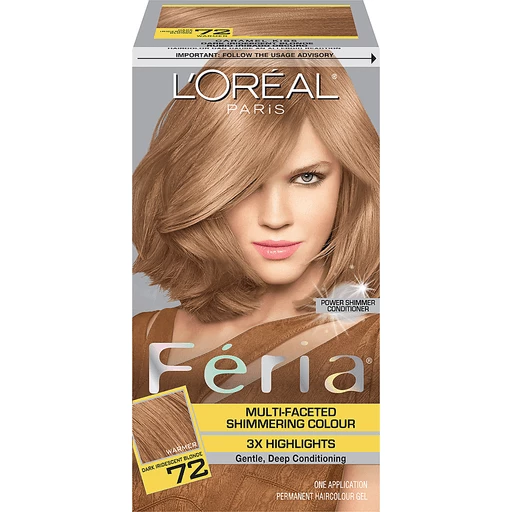 L'Oreal® Paris Feria® 72 Dark Iridescent Blonde Warmer Hair Color Kit | Hair  Coloring | Sun Fresh