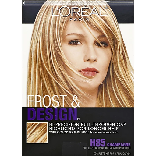 L'Oreal Paris Frost and Design Cap Hair Highlights For Long Hair, H85  Champagne, 1 kit | Hair Coloring | Price Cutter