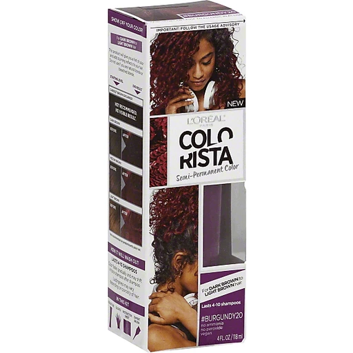 Colorista Hair Color, Semi-Permanent, Burgundy 20 | Health & Personal Care  | Tom's Food Markets