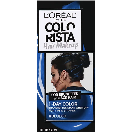 L'Oreal Paris Colorista Hair Makeup Temporary 1-Day Hair Color, Blue60 (for  brunettes), 1 fl. oz. | Hair & Body Care | Festival Foods Shopping