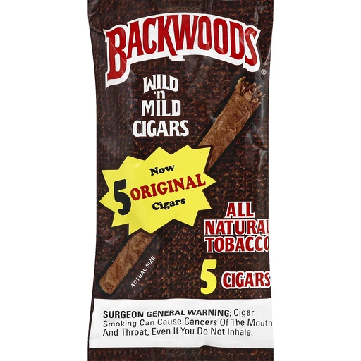 Backwoods Cigars, Wild 'n Mild, Original, Tobacco