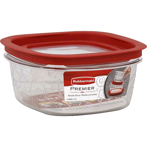 Rubbermaid Premier Container + Lid, 5 Cups