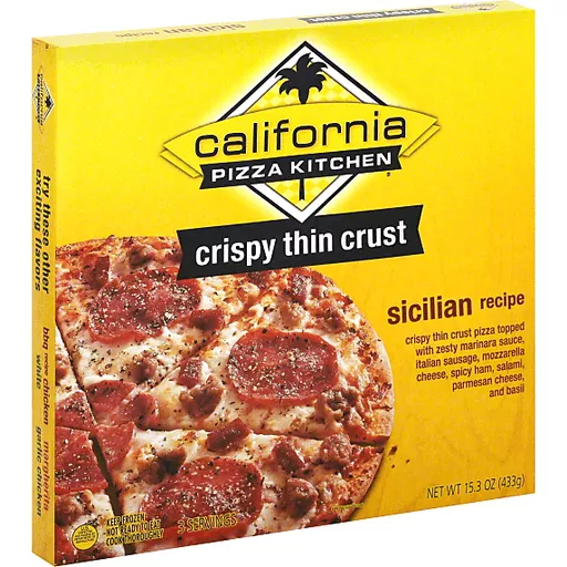 California Pizza Kitchen Pizza, Crispy Thin Crust, Sicilian Recipe | Pizza  | Chief Markets