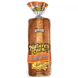 Nature's Own Bread, Enriched, Honey Wheat 20 oz Details