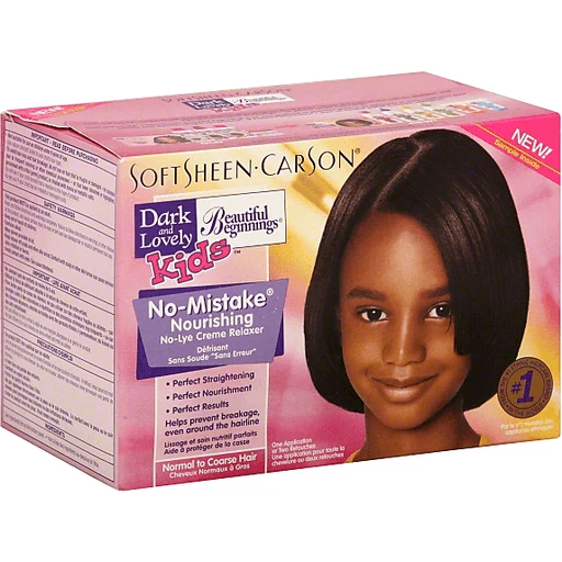 Dark and Lovely Beautiful Beginnings Kids No-Mistake Nourishing No-Lye  Creme Relaxer, Normal to Coarse Hair | Shop | Clements'
