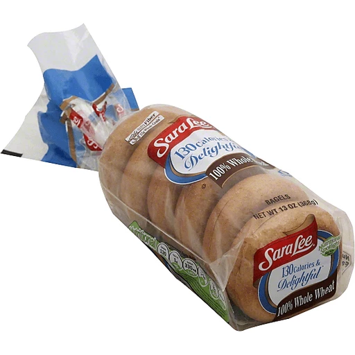 Sara Lee Delightful Bagels, 100% Whole Wheat | Breads from the Aisle |  Needler's Fresh Market