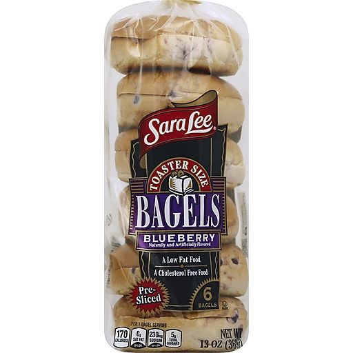 Sara Lee® Toaster Size Blueberry Bagels 13 Oz. Bag | Shop | Quality Foods