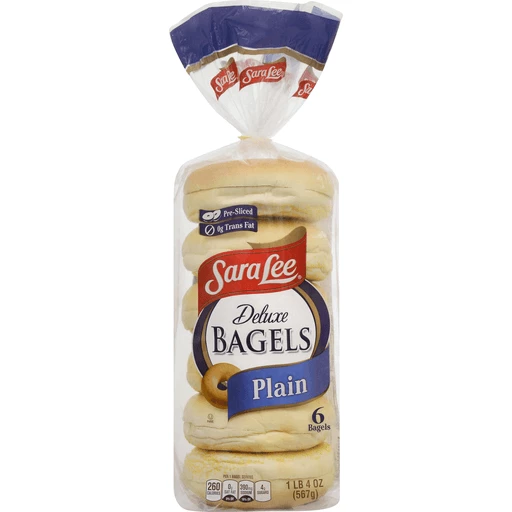 Sara Lee Deluxe Bagels Plain - 6 CT | Bagels & Muffins | Festival Foods  Shopping