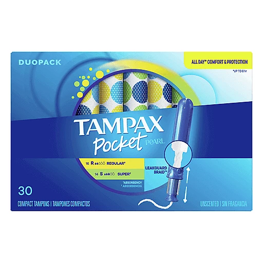 naturpark dækning hat Tampax Tampons, Compact, Regular/Super Absorbency, Unscented, Duopack 30 Ea  | Personal Care | Honeoye Falls Market Place