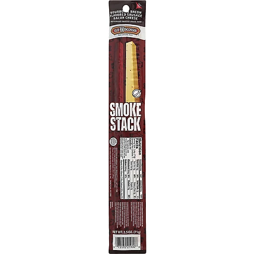 Old Wisconsin® Smoke Stack Bourbon & Bacon Flavored Sausage Bacon Cheese  Snack 2.5 oz. Pack | Shop | Community Markets