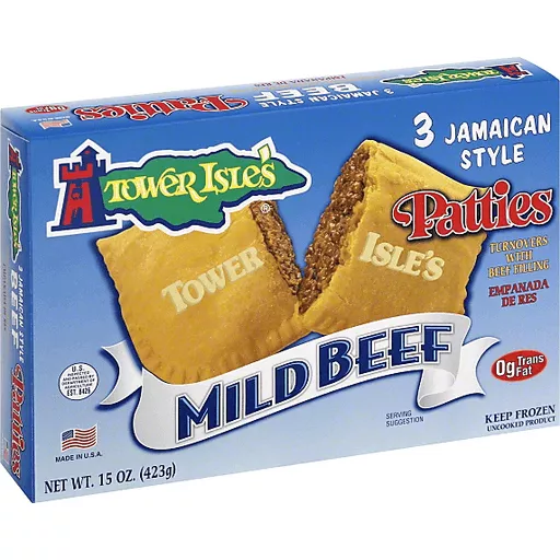 Tower Isles Turnovers, With Beef Filling, Mild Beef, Jamaican Style |  Jamaican Patties | Honeoye Falls Market Place