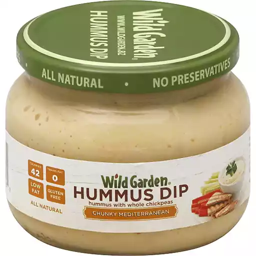 Wild Garden Hummus Dip Chunky Mediterranean Hummus Superlo Foods