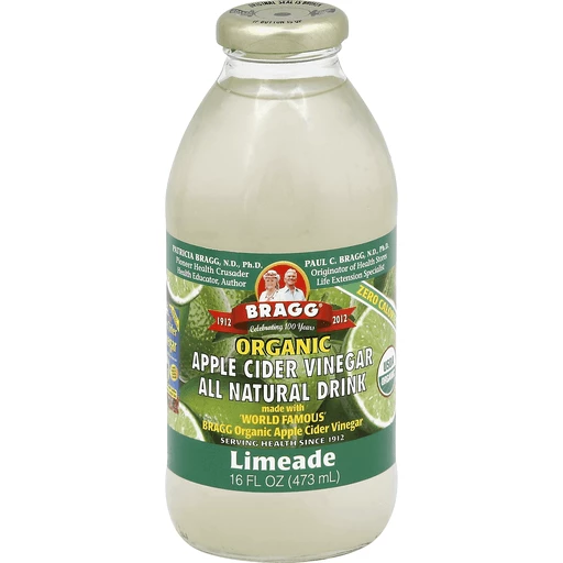 Bragg Organic Apple Cider Vinegar Limeade All Natural Drink | Vinegars |  Village Market Waterbury