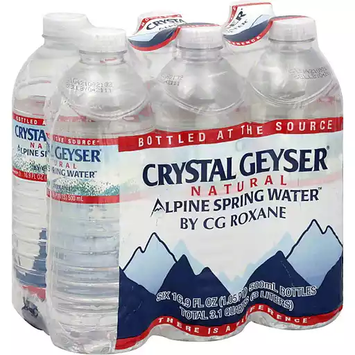 Crystal Geyser Natural Alpine Spring Water 6 Ct Wrapper Shop 99 Ranch Market