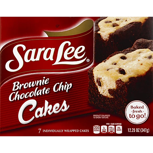 Sara Lee Brownie Chocolate Chip Cakes - 7 CT | Brownies | Miller and Sons  Supermarket