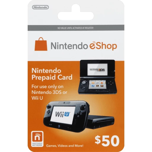 bijnaam duizelig Afzonderlijk Nintendo eShop Prepaid Card, $50 | Shop | Remke Markets