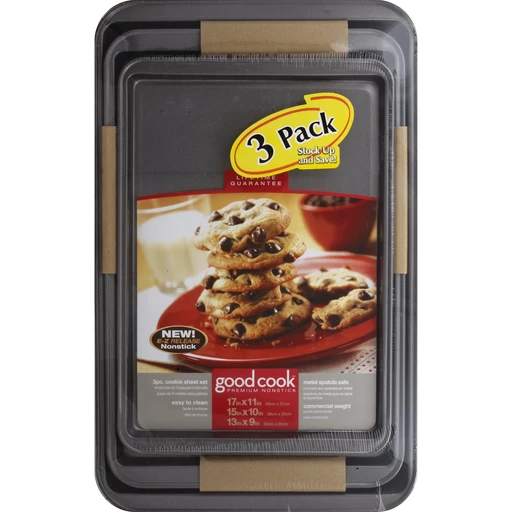 Good Cook Cookie Sheet Set, 3 Pack, Gagets