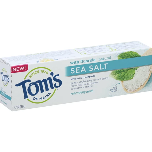 Toms of Maine Toothpaste, Anticavity, Sea Salt, Mint | Care Goodwin Sons