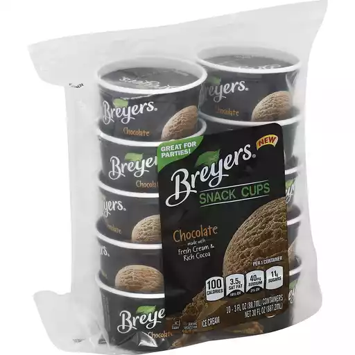 Breyers Snack Cups Ice Cream Chocolate 10 Ct Casey S Foods