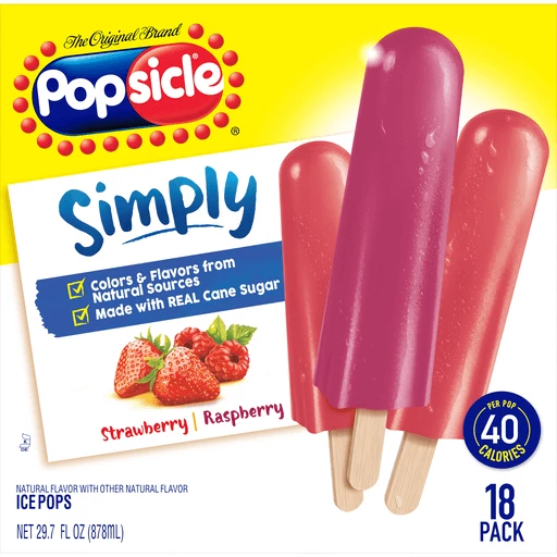 merk op Eigen Zie insecten Popsicle Ice Pop Strawberry Raspberry Flavor Ice Pops, 18 ct | Ice Cream |  Sullivan's Foods