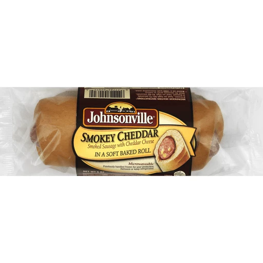 Johnsonville® Smokey Cheddar Smoked Sausage In A Soft Baked Roll 3 