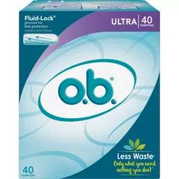 o.b. Applicator Free Digital Super Absorbency 40 Count | Feminine Hygiene | Foods Shopping