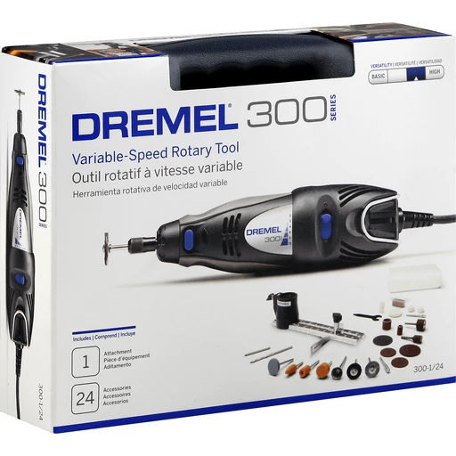 morfin Bopæl turnering Dremel Rotary Tool Kit, Variable-Speed, 300 Series | Shop | Bassett's Market