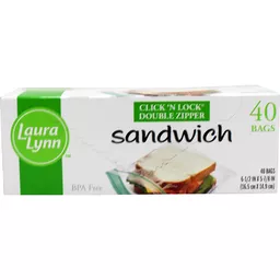 Laura Lynn Reclosable Freezer Bags 2-Gallon, Baking & Food Storage