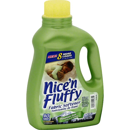 Nicen Fluffy Fabric Softener, 2X Concentrate, Mountain Rain | Laundry  Detergent | Real Value IGA