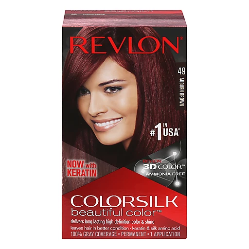 Revlon 49 Auburn Brown Permanent Hair Color 1 ea | Styling Products | My  Country Mart (KC Ad Group)