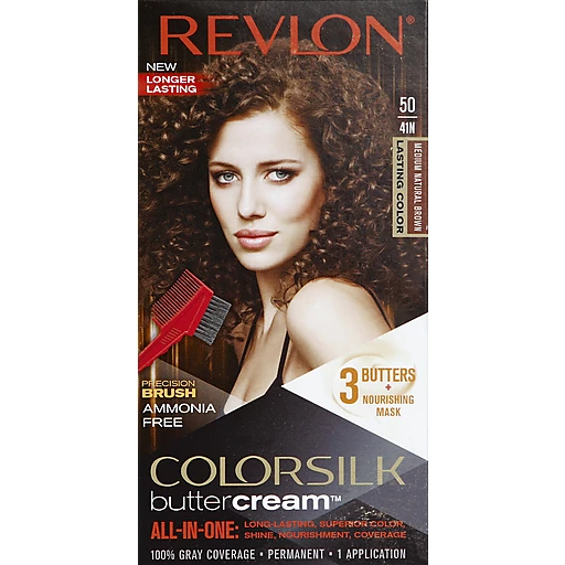 Colorsilk Butter Cream Permanent Hair Color, Medium Natural Brown 50/41N | Hair  Coloring | Food Fair Markets