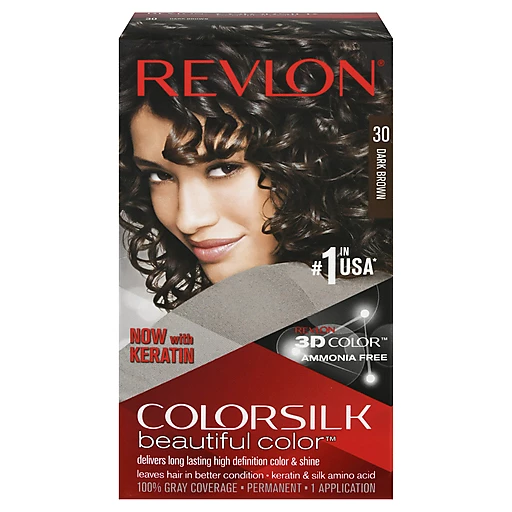 Revlon Color Silk Beautiful Color Permanent 30 Dark Brown | Hair Coloring |  Londonderry Village Market