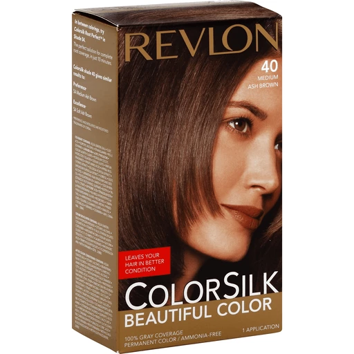 Colorsilk Color Silk Beautiful Color Permanent Color, Medium Ash Brown 40 | Hair  Coloring | Super Food Plaza
