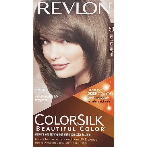 Colorsilk Beautiful Color Permanent Color, Light Ash Brown 50 | Hair  Coloring | Festival Foods Shopping