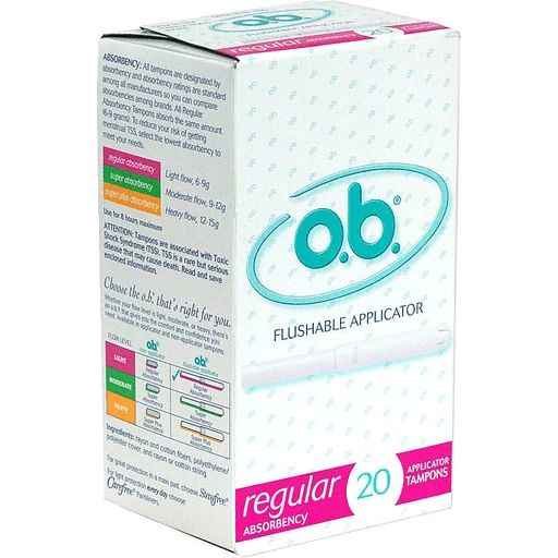 Rather Tractor Towards Ob Tampons 2 O | Feminine Care | Caldwell Food Center