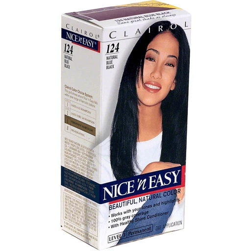 Clairol Nice 'N Easy Haircolor, Natural Blue Black 124 | Hair Coloring |  Memphis Cash Savers