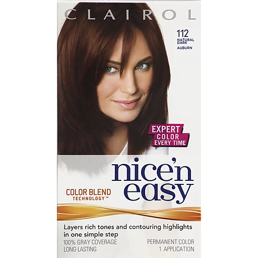 Clairol Nice 'n Easy, 4R/112 Natural Dark Auburn, Permanent Hair Color, 1  Kit | Hair Coloring | Festival Foods Shopping