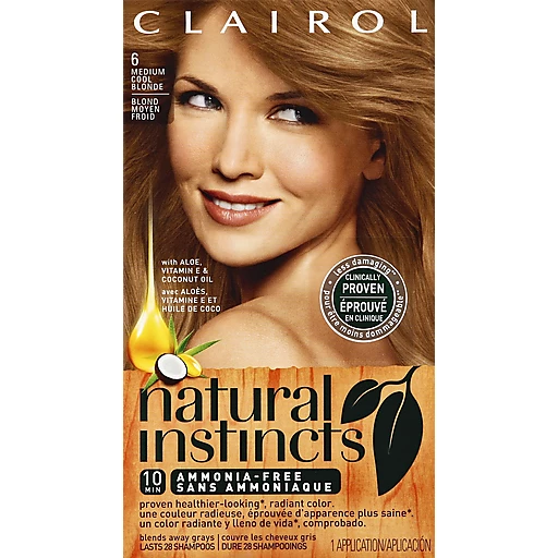 Clairol Natural Instincts, 8A / 6 Linen Medium Cool Blonde, Semi-Permanent  Hair Color, 1 Kit | Buehler's