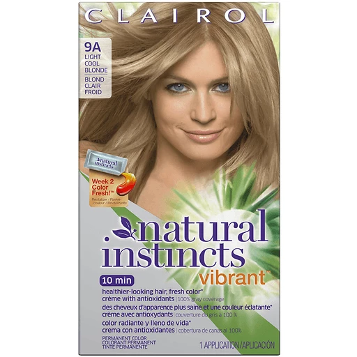 Indirecto desesperación cráneo Clairol Natural Instincts Vibrant Permanent Hair Color 9A Alive with Light  Light Cool Blonde Hair Color Kit | Styling Products | D'Agostino