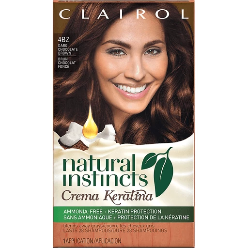 Clairol Natural Instincts Non-Permanent Hair Color Crema Keratina Hair  Color Dark Chocolate Brown 4BZ Macchiato Creme 1 Kit | Shop | My Country  Mart (KC Ad Group)