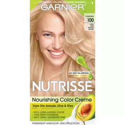 Garnier Nutrisse Hair Color 100 Chamomile Extra Light Natural Blonde | Hair  Coloring | Green Way Markets