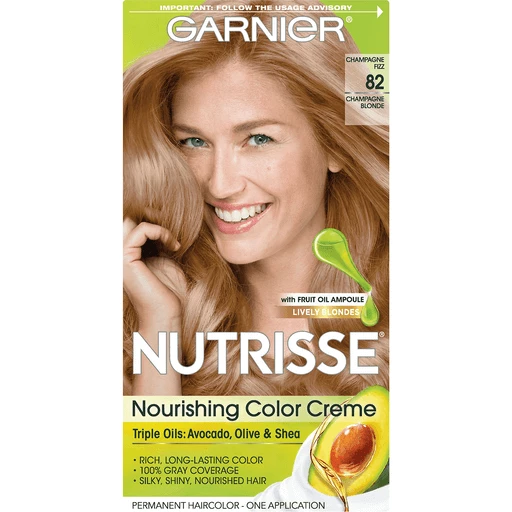 GARNIER Nutrisse Nourishing Hair Color Creme, 82 Champagne Blonde  (Champagne Fizz) | Shop | Goodwin & Sons